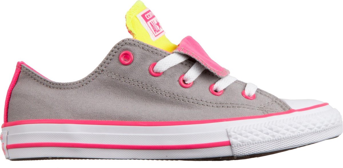 Converse Sneakers - Maat 28.5 - Unisex - Grijs/Geel/Roze/Wit