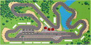 Auto racebaan circuit - Speelkleed op PVC - 176 x 86 cm (tafelgrootte)