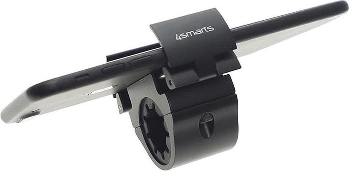 4smarts Ringmount Compacte Telefoonhouder voor Fiets Zwart