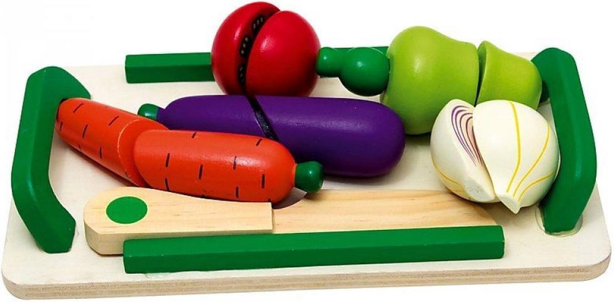 Beluga houten Snijplank inclusief fruit & mes