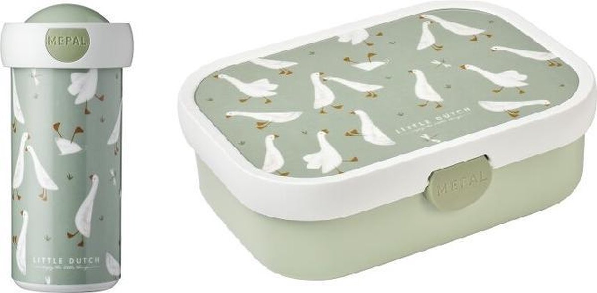 Little Goose Lunchset Schoolbeker & Lunchbox - Little Dutch