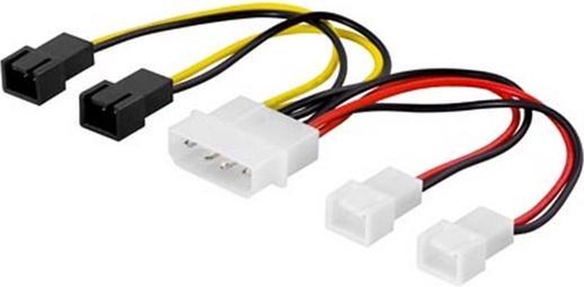 DELTACO SSI-38 Adapterkabel voor ventilatoren