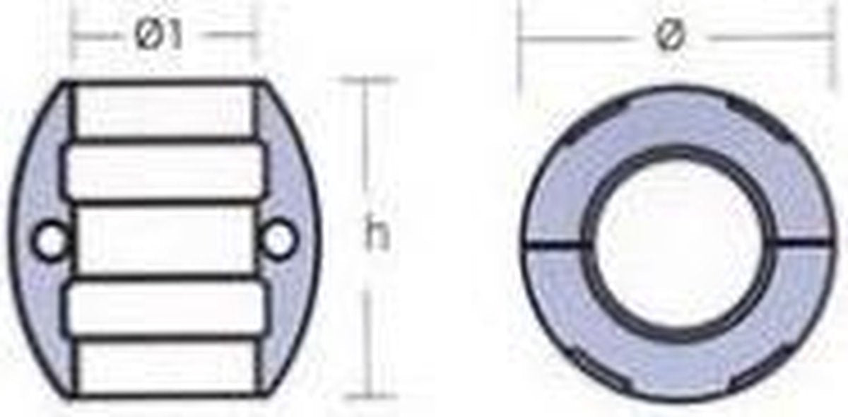 Zink as-anode 35MM. (TEN00509)
