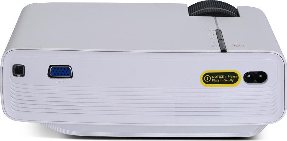 Lipa K1 Plus beamer projector 480P / LCD / Contrast ratio: 1800:1 / 800 x 480 pixels / HDMI en USB / Keystone functie / Ook te koppelen met usb / Mini beamer