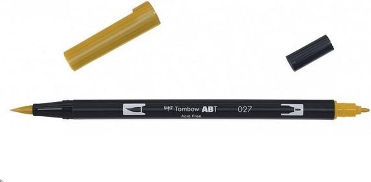 Tombow ABT dual brush pen dark ochre ABT-027