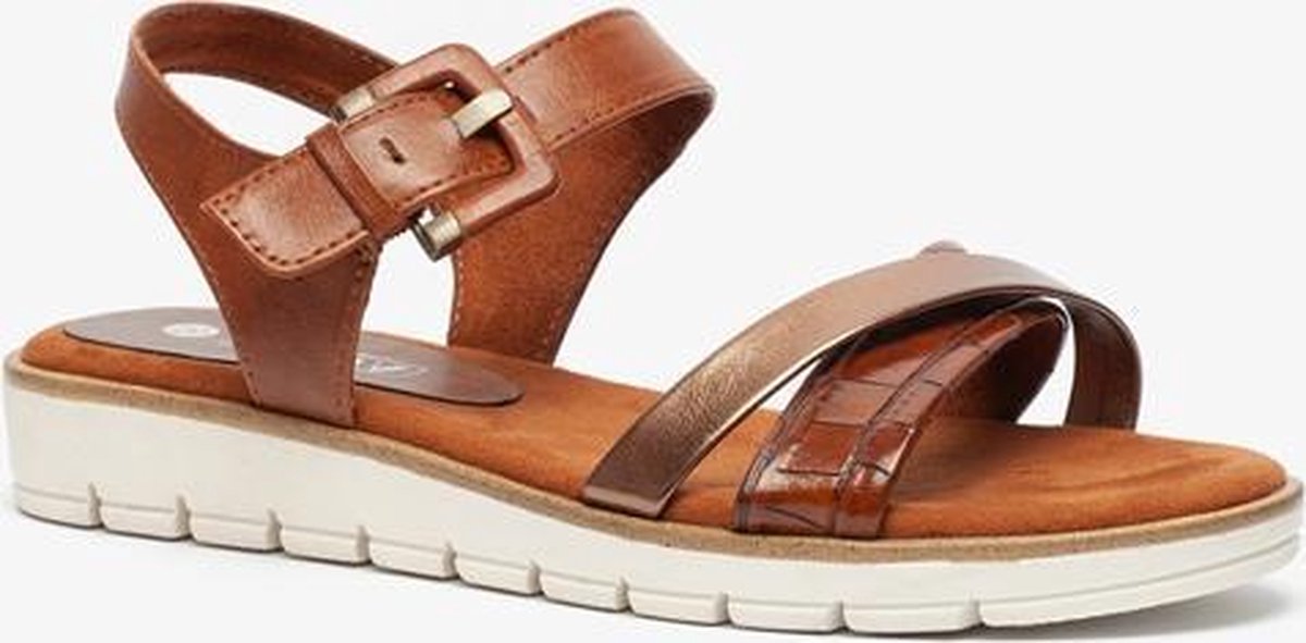 Nova dames sandalen - Cognac - Maat 37