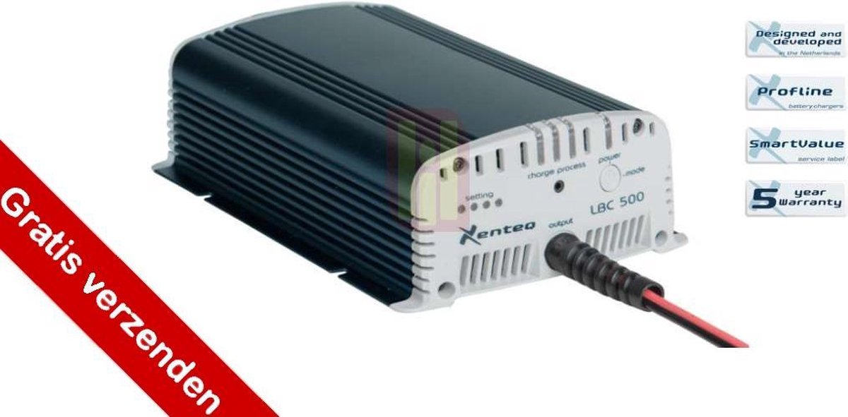Xenteq LBC 512 15S accudruppellader 12V 15Amp