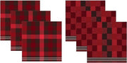 DDDDD Keukendoeken En Theedoeken Set Feller Red (3+3 stuks)