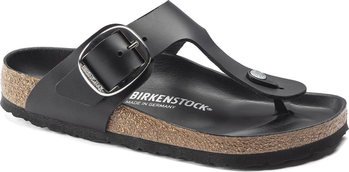 Birkenstock Gizeh Big Buckle Slippers - Dames - Zwart - Maat 39