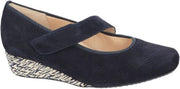 Hassia -Dames -  blauw donker - pumps & hakschoenen - maat 39