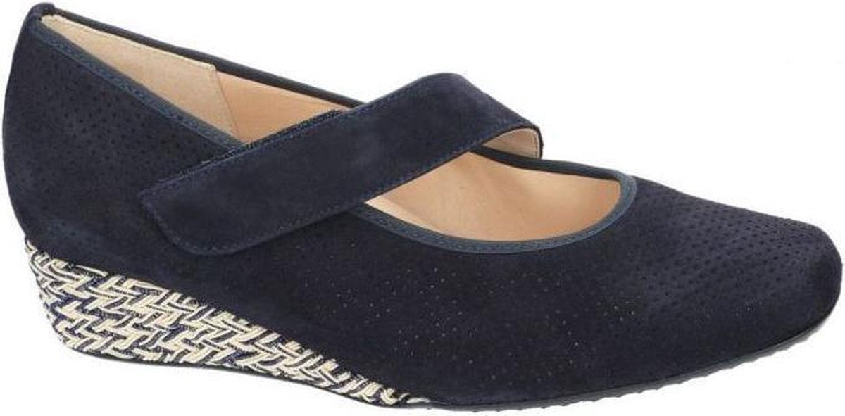 Hassia -Dames -  blauw donker - pumps & hakschoenen - maat 38½