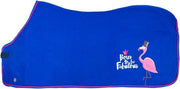 PFIFF fleecedeken Fabulous Flamingo 145 / 185 Blauw