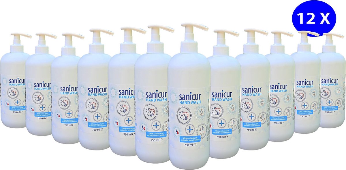 Sanicur handzeep 12x 750ml