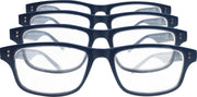 Etos Leesbril mat donkerblauw +1.0 - 4 stuks