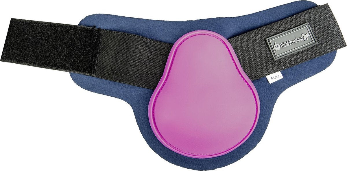 Strijklappen -HKM Premium- achterbenen roze/donkerblauw Pony