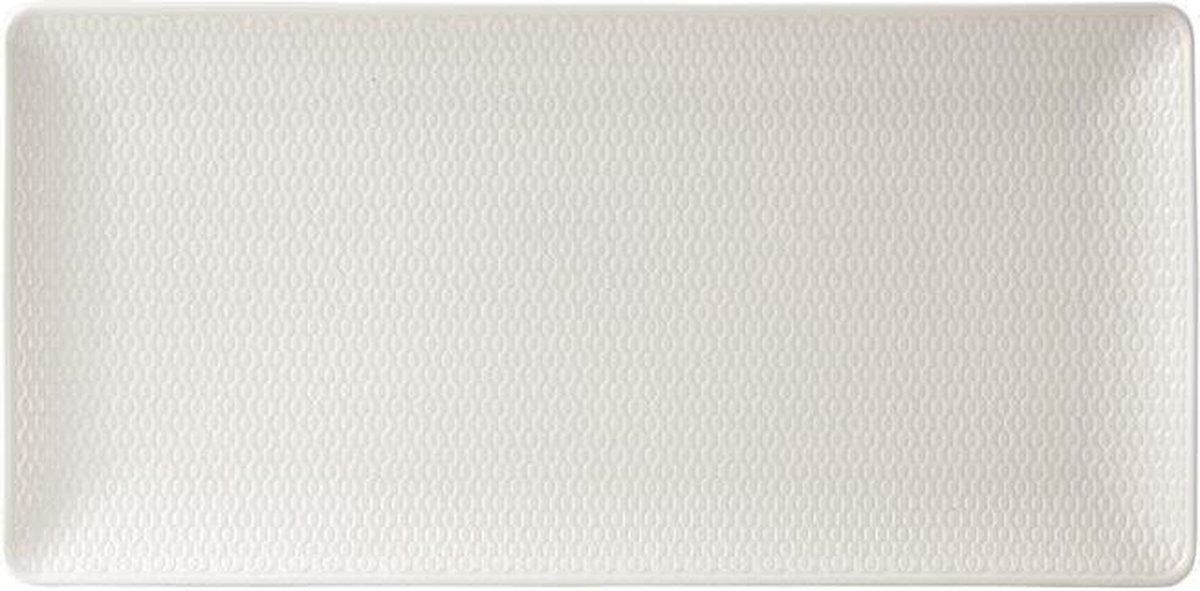 Wedgwood - Gio Serveerschaal rechthoekig - 32cm - Wit