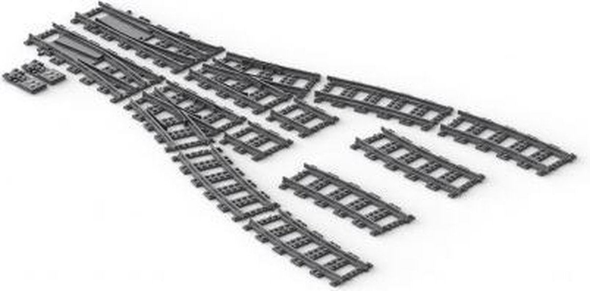 BrickTracks - Short Straight Rails Pack