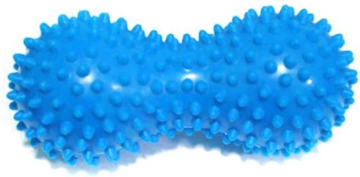 Rolmassage voor spieren | peanut | yoga fitness | stress bal | spierpijn | been hand pols voet nek rug | BLAUW