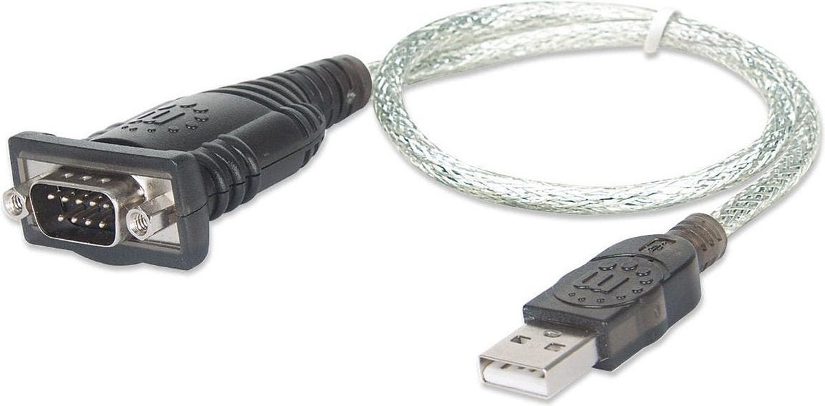 Manhattan USB 1.1 Adapter [1x USB 1.1 stekker A - 1x D-sub stekker 9-polig] 205146 Vergulde steekcontacten