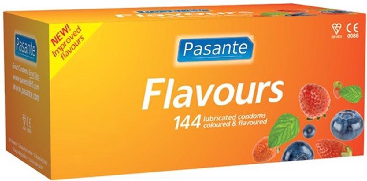 Pasante Flavours - 144 stuks - Condooms