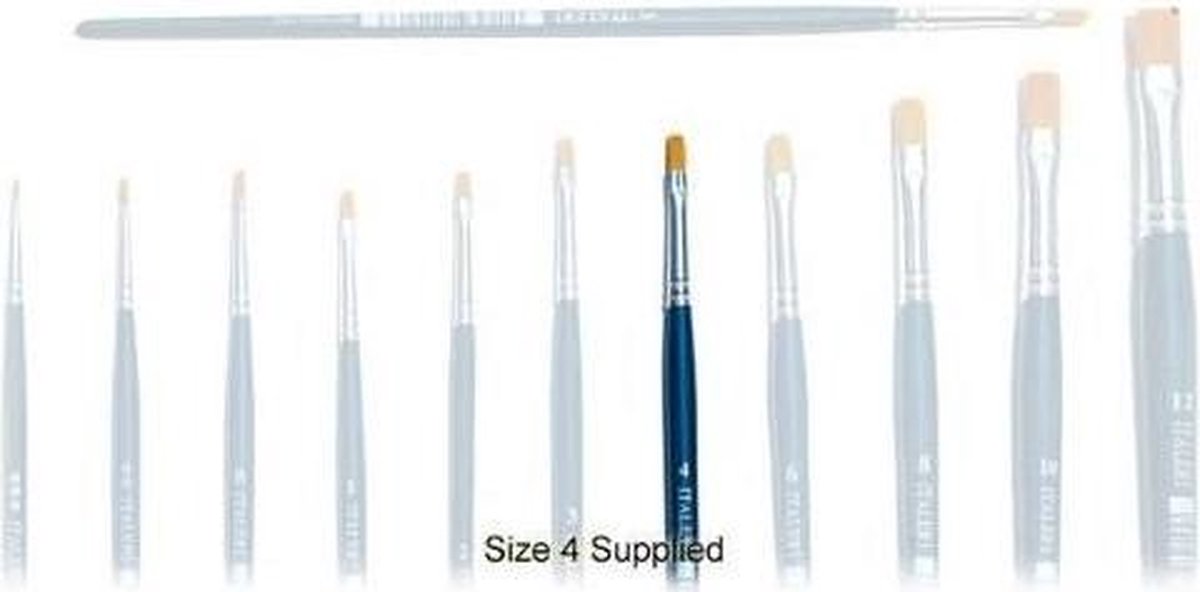 Italeri - 4 Brush Synthetic Flat (Ita51227)