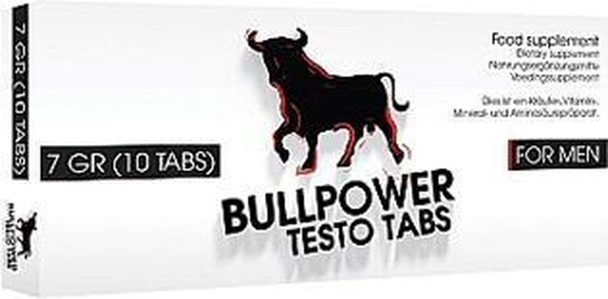 Bull Power Testo Tabs - Drogisterij - Erectiemiddelen - Blauw - Discreet verpakt en bezorgd
