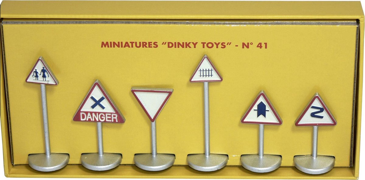 DINKY TOYS PANNEAUX DE SIGNALISATION ROUTE - SET schaalmodel 1:43