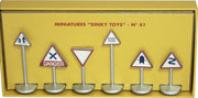 DINKY TOYS PANNEAUX DE SIGNALISATION ROUTE - SET schaalmodel 1:43