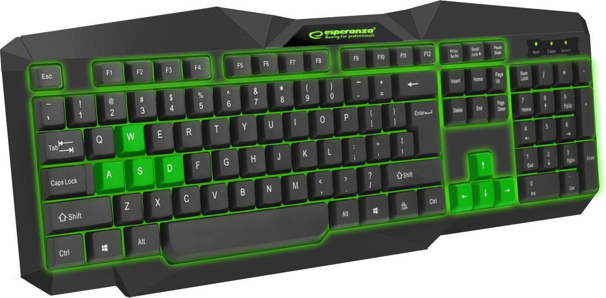 Tirionos Gaming Toetsenbord met LED-verlichting - Rood