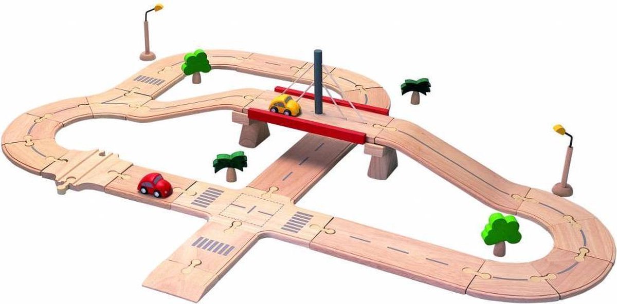 PlanToys Wegenset - Deluxe