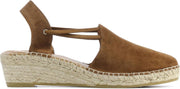 Viguera Vrouwen Suède Espadrilles / Damesschoenen  Hoogte 5 - 5.5 cm   1825 sue - Cognac - maat 37