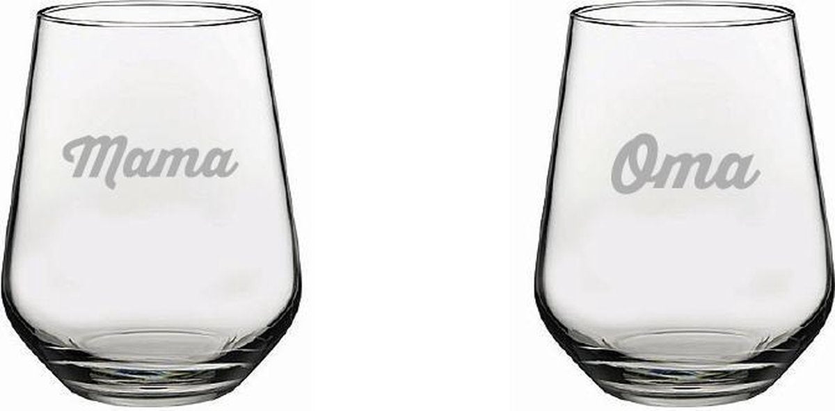 Gegraveerde drinkglas 42