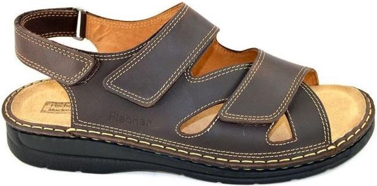 Fischer -Heren -  bruin donker - sandalen - maat 41