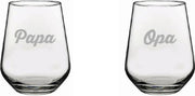Gegraveerde drinkglas 42