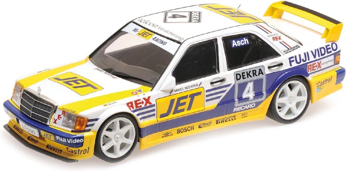 Mercedes-Benz 190E 2.5-16 EVO 1 Team MS-JET #4 DTM 1989 - 1:18 - Minichamps