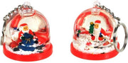 12 stuks sneeuwbol sleutelhanger / uitdeelcadeautjes