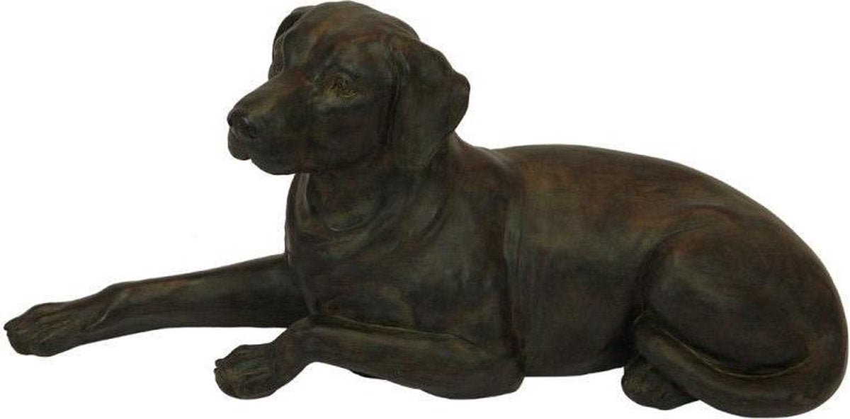Decoratie Retriever Liggend Zwart
