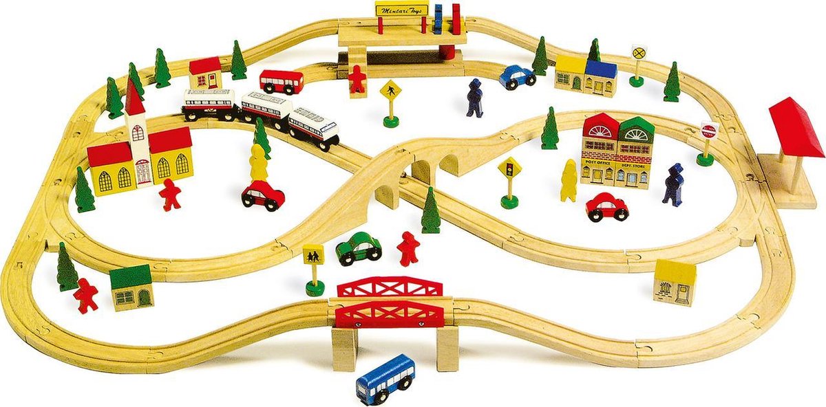 Base Toys Houten Spoorbaan Groot