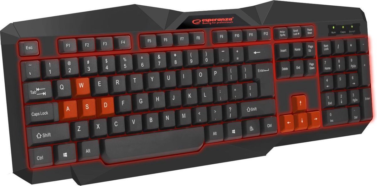Tirionos Gaming Toetsenbord met LED-verlichting - Blauw