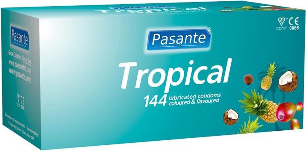 Pasante Tropical - 144 stuks - Condooms
