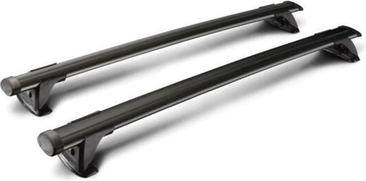 Tesla Model S Dakdrager Zwart 2012 – mei 2015 Yakima Whispbar Through Auto Exterieur Accessoires