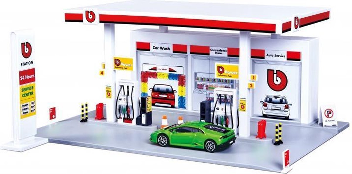 Bburago Bouwpakket Streetfire Tankstation 36 X 25