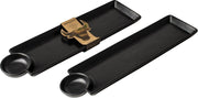 BBQ broodschaal 41x11cm zwart - Grillin'& Chillin' - set 2 stuks