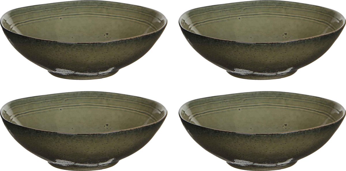 4x Mica Decorations tabo schaal creme maat in cm: 9 x 30