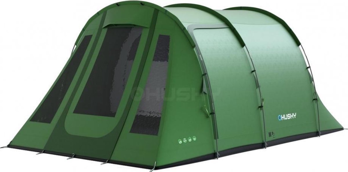 Husky Familietent Bolen Dural Polyester - Groen - 4 Persoons