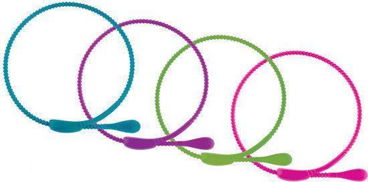 Braadsnoertjes Foodloop - Siliconen - Set van 4 stuks