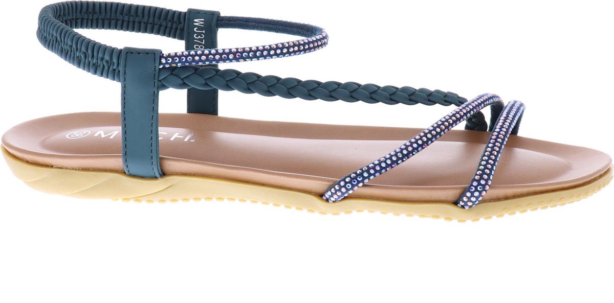 Mrch Label Faye Dames Sandalen - Slippers - donkergroen 42
