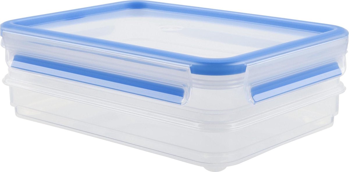 Tefal Masterseal Vleeswarenbakje - 100% lekvrij - 2x0.6L - Rechthoekig