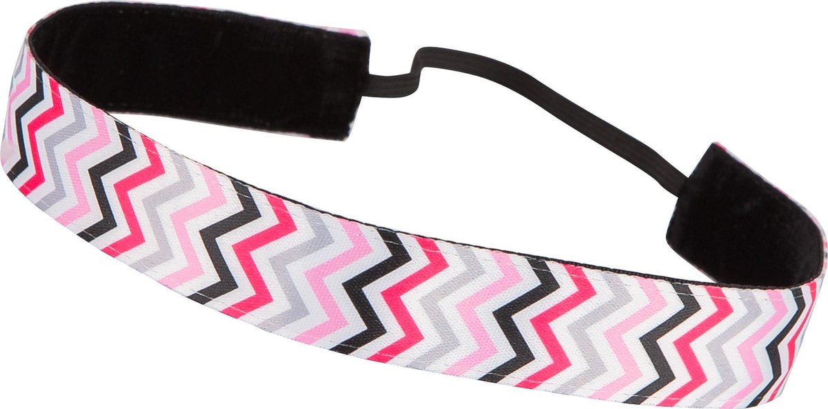 Trishaband Chevy Pink Black White Grey 25mm