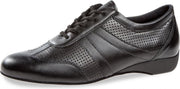 Diamant Heren Ballroom Danssneakers 133-225-042 – Zwart Leer – Maat 44